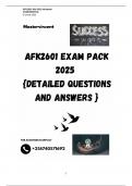 AFK2601 EXAM PACK 2025  {DETAILED QUESTIONS AND ANSWERS }