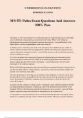 MN 551 Patho Exam Questions And Answers 100% Pass