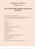 NCC C-EFM CERT Questions And Answers 100% Pass