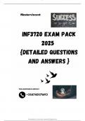 INF3720 EXAM PACK 2025  {DETAILED QUESTIONS AND ANSWERS }