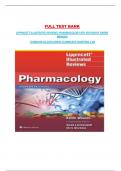 TEST BANK LIPPINCOTT ILLUSTRATED REVIEWS: PHARMACOLOGY 8TH EDITION 