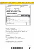 Pearson Edexcel Level 3 GCE History Advanced PAPER 2: Depth study Option 2F.1: India, c1914–48: the road to independence Option 2F.2: South Africa, 1948–94: from apartheid state to ‘rainbow nation’ JUNE 2024 Combined Question Paper and Mark Scheme