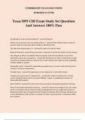 Texas DPS CID Exam Study Set Questions And Answers 100% Pass