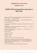 TXDPS CID Exam Questions And Answers 100% Pass