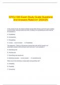  CPCU 500 Exam Study Guide Questions And Answers Rated A+ 2024/25.