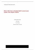   WGU C304 Task 3; Portfolio Shell Creation Latest Update with complete solution