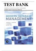 TEXT BANK OF MODERN DATABASE MANAGEMENT, 13TH EDITION Jeff Hoffer, Ramesh Venkataraman, Heikki Topi