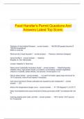  Food Handler's Permit Questions And Answers Latest Top Score.