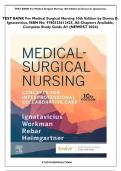 TEST BANK For Medical Surgical Nursing 10th Edition by Donna D. Ignatavicius, ISBN No; 9780323612425, All Chapters Available, Complete Study Guide A+ (NEWEST 2024)