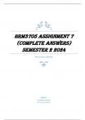 HRM3705 ASSIGNMENT 7 (COMPLETE ANSWERS) SEMESTER 2 2024.pdf