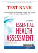 TEST BANK ESSENTIAL HEALTH ASSESSMENT 2nd edition, Janice Thompson 2023/2024 | BEST STUDY GUIDE