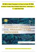 TEST BANK For Edmunds' Pharmacology for the Primary Care Provider, 5th Edition by Constance G Visovsky | Verified Chapters 1 - 73 | Complete Newest Version