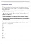 NUR 301 Exam 3 PQ (2024) Questions With Complete Solutions!!