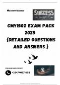 CMY1502 EXAM PACK 2025  {DETAILED QUESTIONS AND ANSWERS }