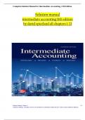 Complete Solution manual for Intermediate Accounting 11th Edition by David spiceland, Mark Nelson, Wayne Thomas Jennifer. ALL CHAPTERS COVERED WITH THEIR ANSWERS