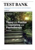 TEST BANK THEORY AND PRACTICE OF COUNSELING AND PSYCHOTHERAPY 11TH EDITION Gerald Corey