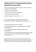 PRAXIS 5622 PLT Practice Questions Exam Question & Answer 2024