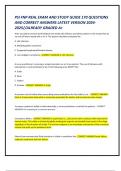 PSI FNP REAL EXAM AND STUDY GUIDE 170 QUESTIONS  AND CORRECT ANSWERS LATEST VERSION 2024- 2025//ALREADY GRADED A+ A 66- yo patient presents with bilateral otis media with effusion and white patches in the mouth that do  not rub off when wiped with a 4 x 4