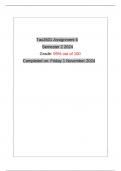 Tax2601 Assignment 6 semester 2 2024 memo