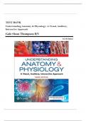 Test Bank for Understanding Anatomy and Physiology A Visual, Auditory, Interactive Approach 3rd Edition by Gale Sloan Thompson| 9780803676459| All Chapters 1-25| LATEST