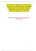 TEST BANK NUTRITIONAL FOUNDATIONS AND CLINICAL APPLICATIONS A NURSING APPROACH 8TH EDITION BY MICHELE GRODNER, SYLVIA ESCOTTSTUMP, SUZANNE DORNER|1-20 CHAPTER NUTRITIONAL FOUNDATIONS AND CLINICAL APPLICATIONS 