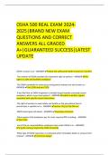  OSHA 500 REAL EXAM 2024-2025|BRAND NEW EXAM QUESTIONS AND CORRECT ANSWERS ALL GRADED A+|GUARANTEED SUCCESS|LATEST UPDATE