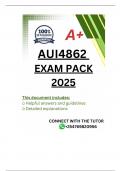 AUI4862  EXAM PACK 2025