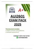 aui2601 EXAM PACK 2025