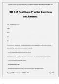 IDIS 344 Final Exam Practice Questions and Answers