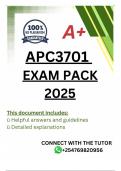 APC3701 EXAM PACK 2025