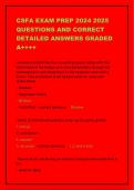 CSFA EXAM PREP 2024 2025  QUESTIONS AND CORRECT  DETAILED ANSWERS GRADED  A++++