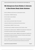 MA Salesperson Exam Module 3: Interests in Real Estate Study Guide Solutions