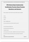 MTA Networking Fundamentals Certification Practice Exam Practice Questions and Answers