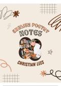 English Home Language Poetry Notes Grade 12 (IEB) (ALL POEMS)