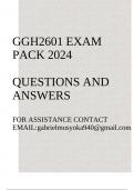 GGH2601 Exam pack 2024(Questions and answers)