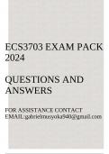 ECS3703 Exam pack 2024(International Finance)