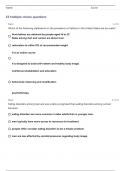 HTW 121 Chapter 8 Smart Book Questions & Answers, Already Passed!!