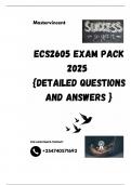 ECS2605 EXAM PACK 2025  {DETAILED QUESTIONS AND ANSWERS }