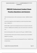 PMK-EE Professional Conduct Exam Practice Questions and Answers