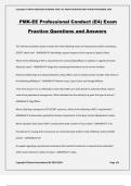 PMK-EE Professional Conduct (E4) Exam Practice Questions and Answers