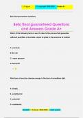 Befo final guaranteed Questions  and Answers Grade A+