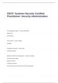 SSCP- Systems Security Certified Practitioner- Security Administration Exam Questions and Answers