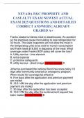 NEVADA PROPERTY AND CASUALTY EXAM LATEST TESTS COMPILATION BUNDLE