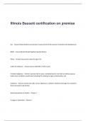 Illinois Bassett certification on premise Test Questions and Answers