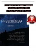 TEST BANK for Psychology Themes and Variations 4th Canadian Edition by Wayne Weiten All Chapters 1-16, Covered, ISBN: 9780176531713