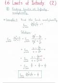 1.6(2) Finding the Limits at Infinity Analytically