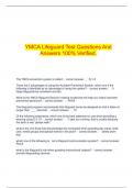  YMCA Lifeguard Test Questions And Answers 100% Verified.