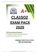 CLA1502  EXAM PACK 2025