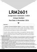 LRM2601 Assignment 6 (ANSWERS) Semester 2 2024 - DISTINCTION GUARANTEED