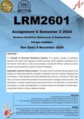 LRM2601 Assignment 6 (COMPLETE ANSWERS) Semester 2 2024 - DUE 6 November 2024